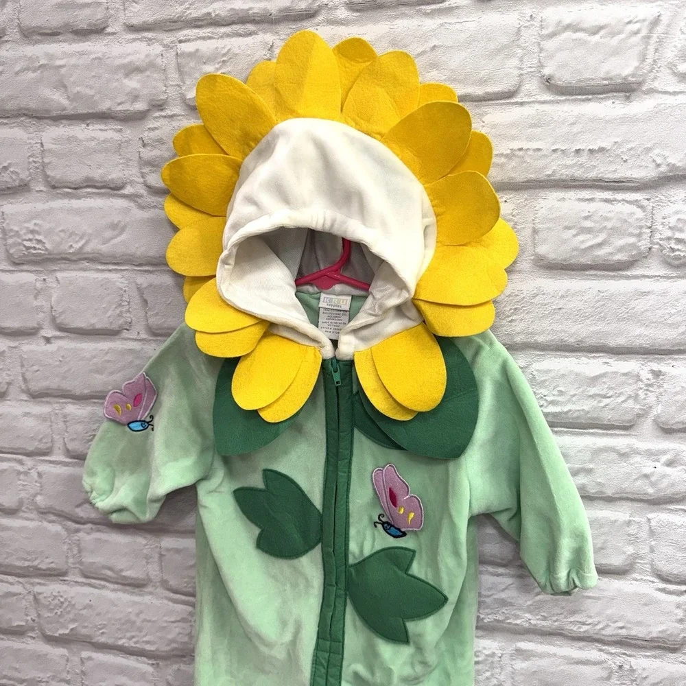 Sunflower Infant Halloween Costume 12 Months Halloween Bodysuit Warm Ships Fast!